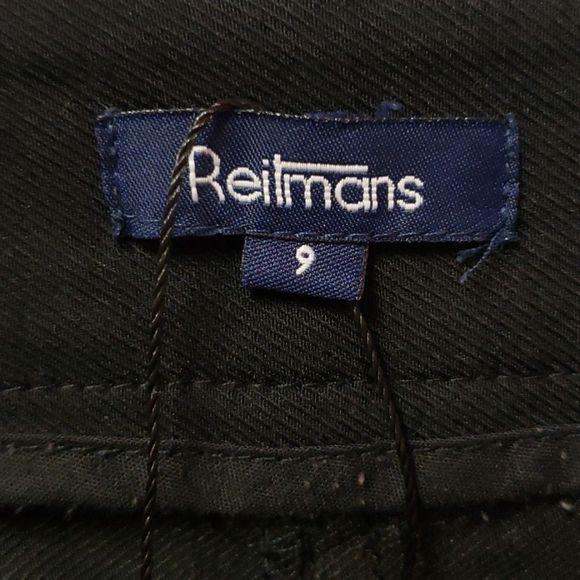 Reitmans 💟 Black Pants Size 9 - Picture 13 of 14